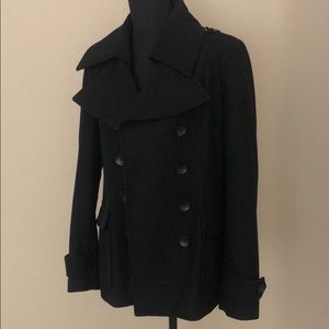 Black New York & Company Pea coat